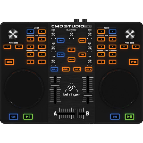 Behringer CMD STUDIO 2A Controlador de 2 decks con interface de audio de 4 canales